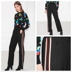 &OTHER STORIES Racer Stripe HR Trouser Pants Black